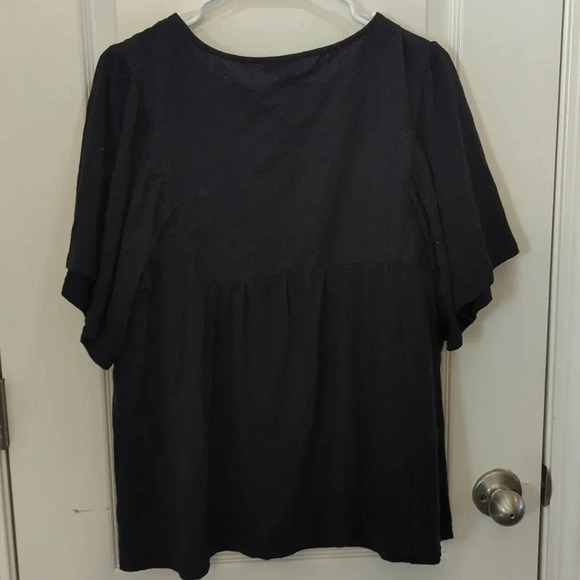 Knox Rose Women's flutter short sleeve shirt - Picture 6 of 8